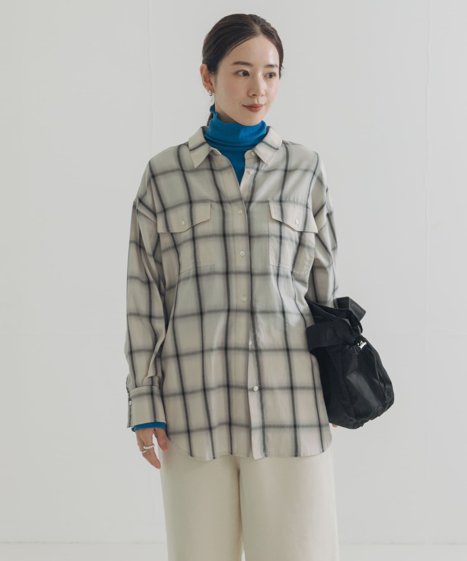 URBAN RESEARCH「『UR TECH』裏起毛タートルネックカットソー」|Tシャツ・カットソー|