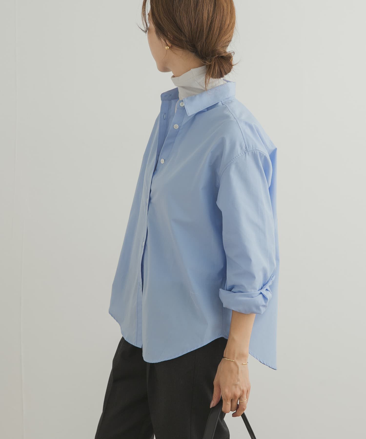 URBAN RESEARCH DOORS「『UR TECH』レギュラーカラーオーバーシャツ」|シャツ・ブラウス|