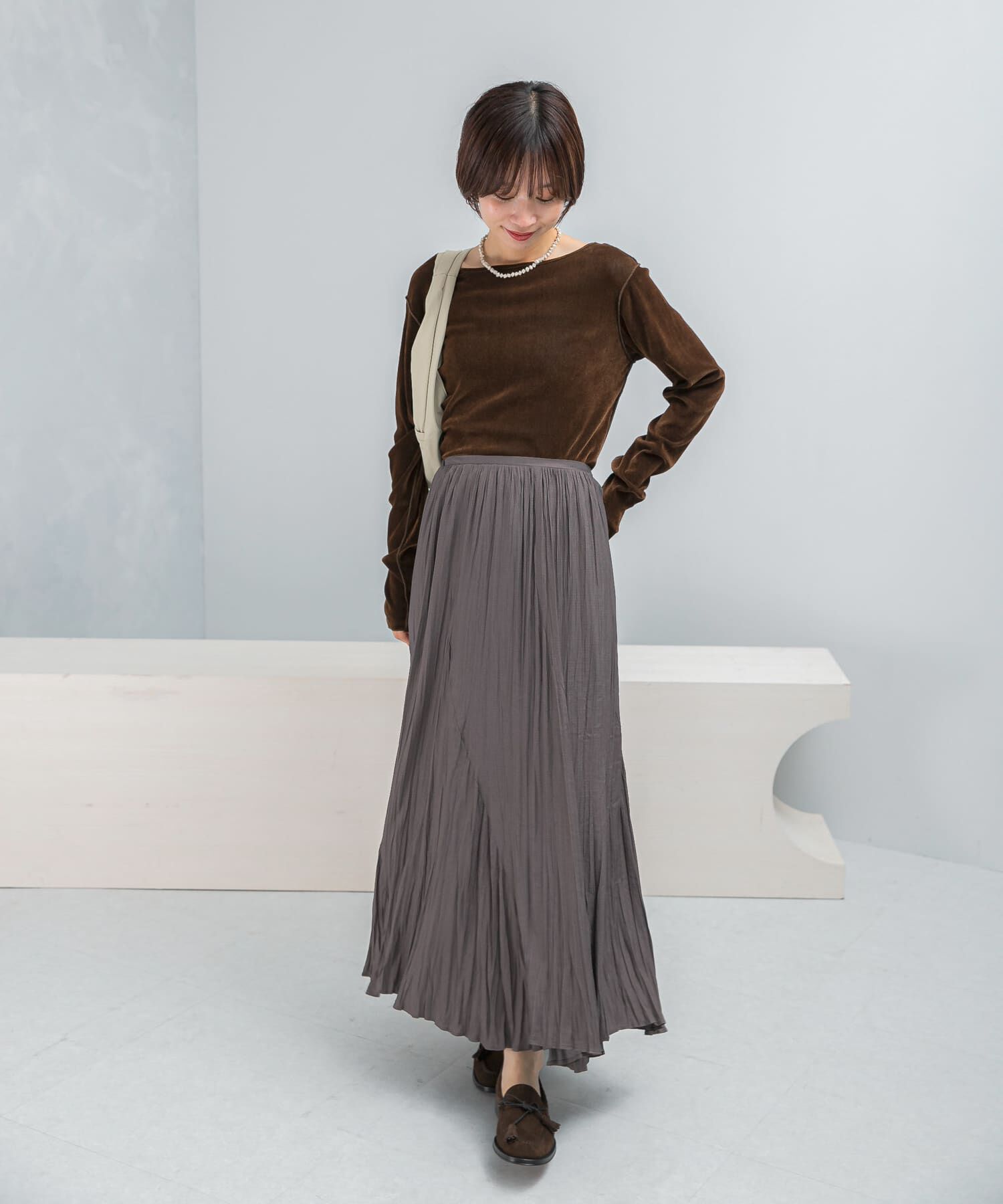 URBAN RESEARCH ROSSO「ワッシャープリーツスカート」|スカート|