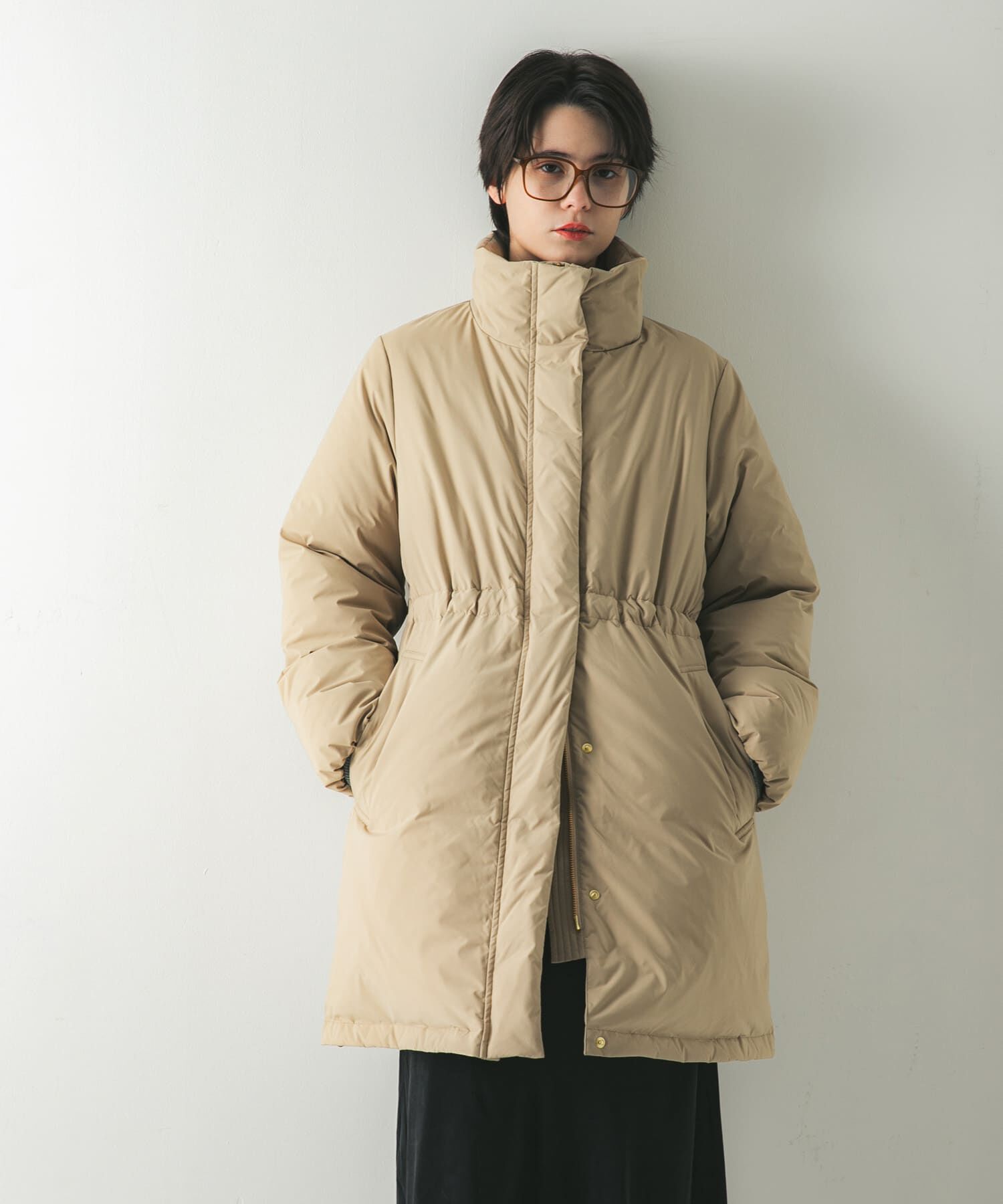 URBAN RESEARCH「スタンドカラードロストダウンコート」|ダウン|