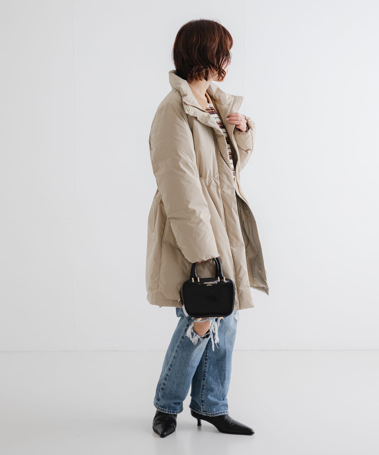 URBAN RESEARCH「スタンドカラードロストダウンコート」|ダウン|