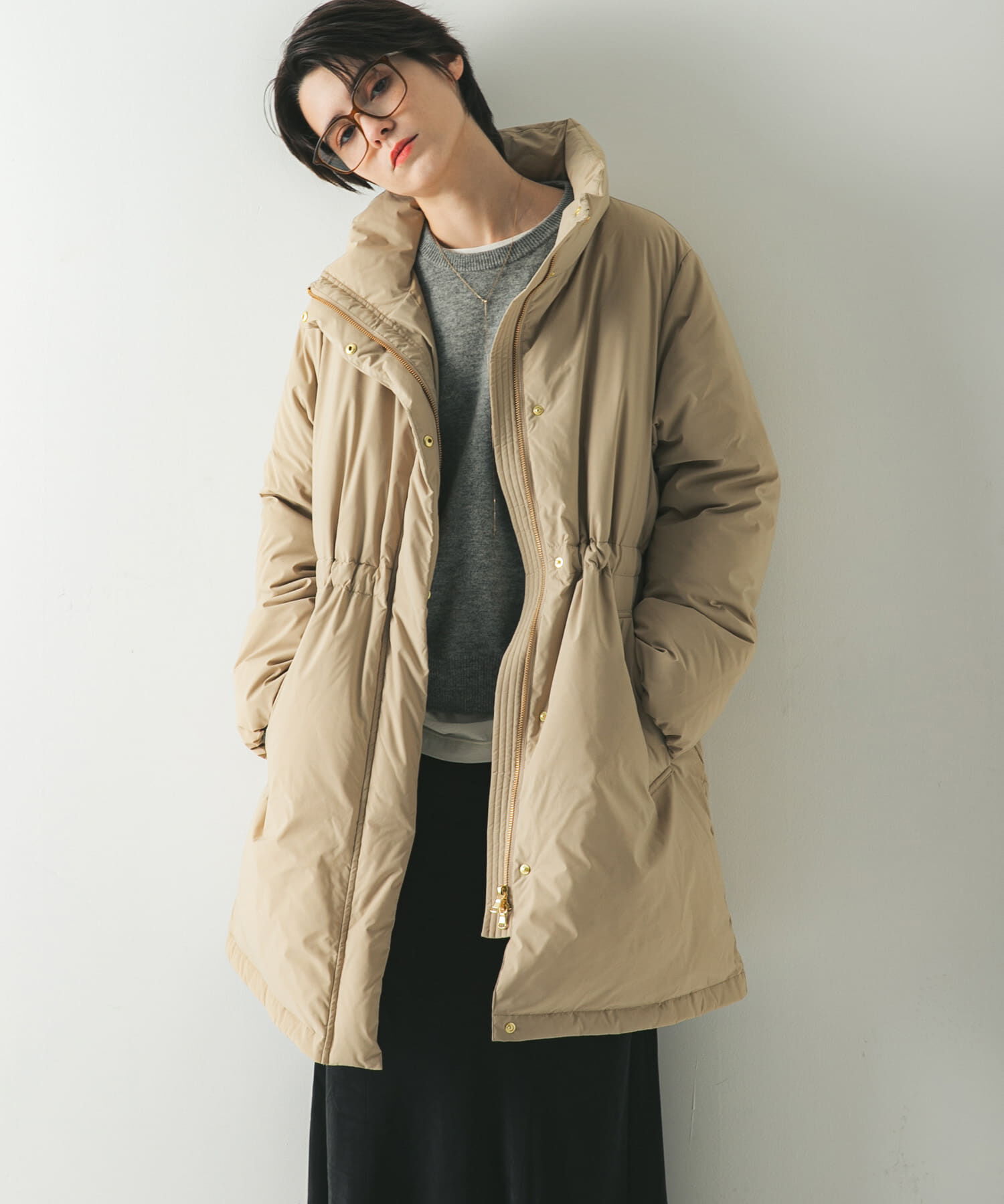 URBAN RESEARCH「スタンドカラードロストダウンコート」|ダウン|