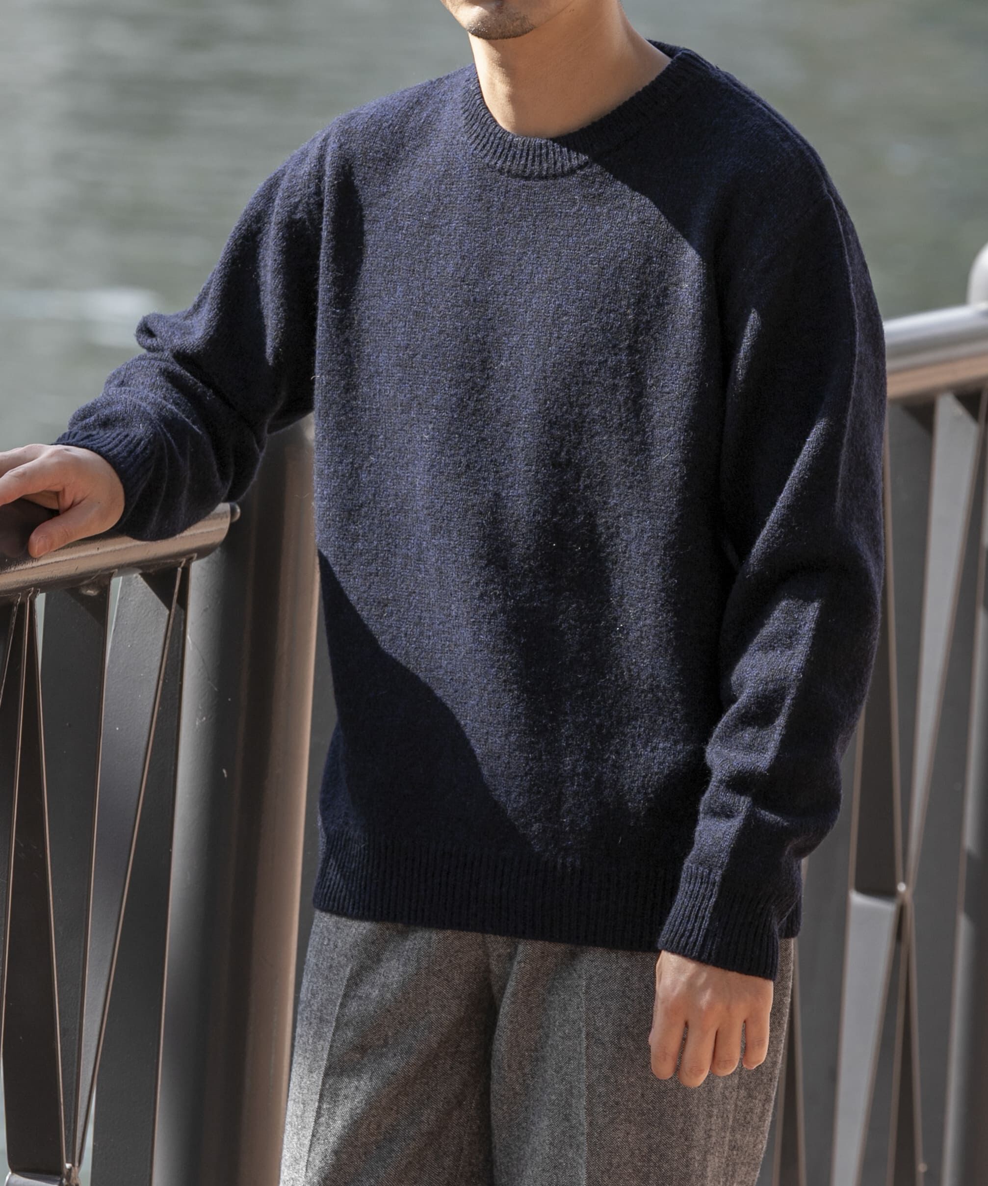 URBAN RESEARCH ROSSO「『XLサイズあり』シェットランドウールクルーネックニット」|ニット・セーター|