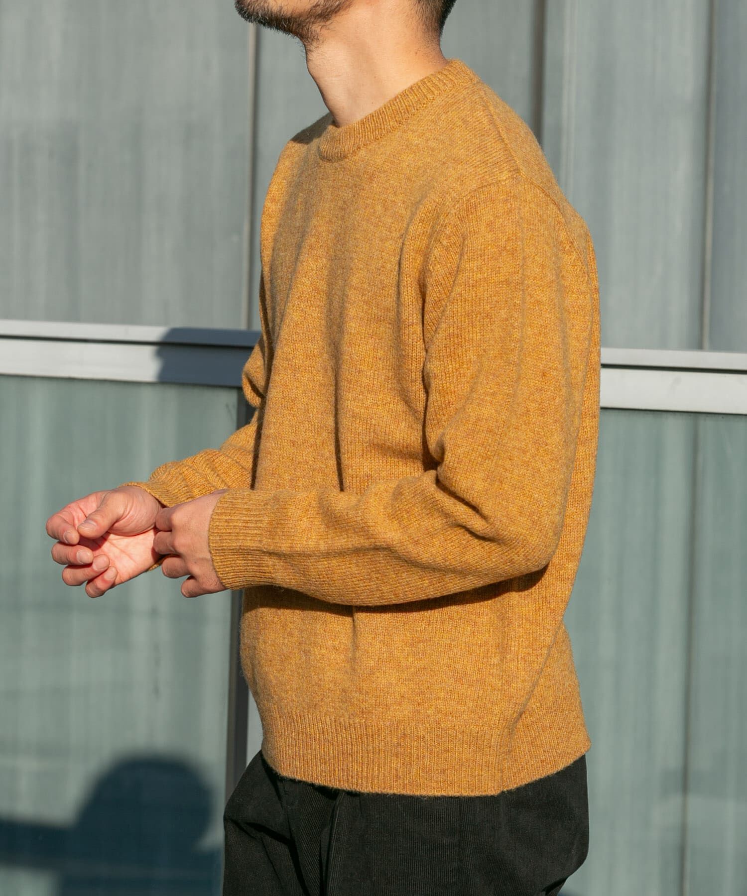 URBAN RESEARCH ROSSO「『XLサイズあり』シェットランドウールクルーネックニット」|ニット・セーター|