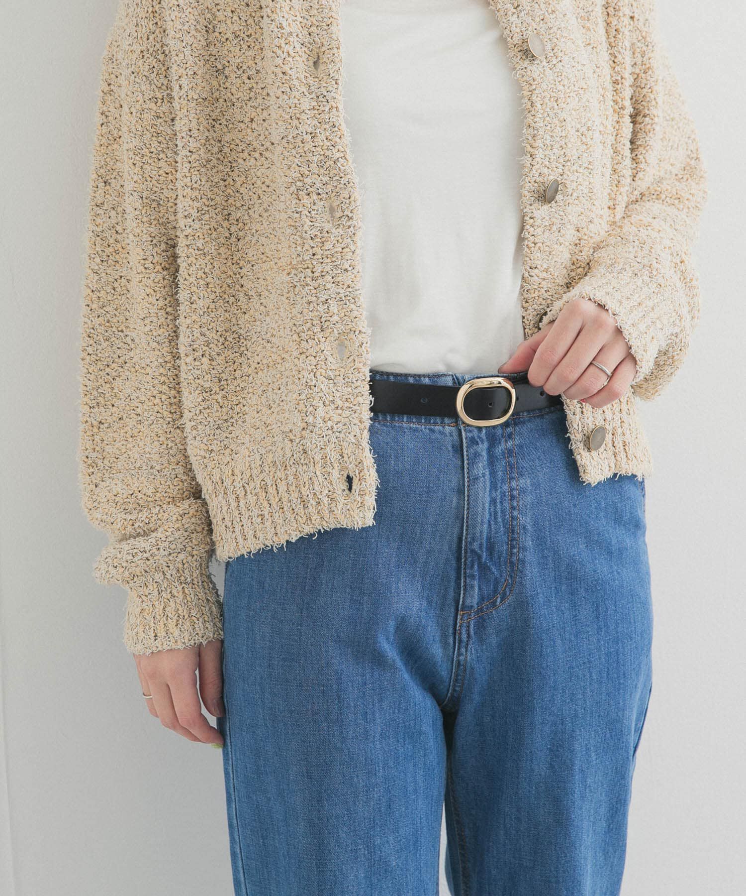 URBAN RESEARCH DOORS「オーバルビッグバックルベルト」|ベルト|