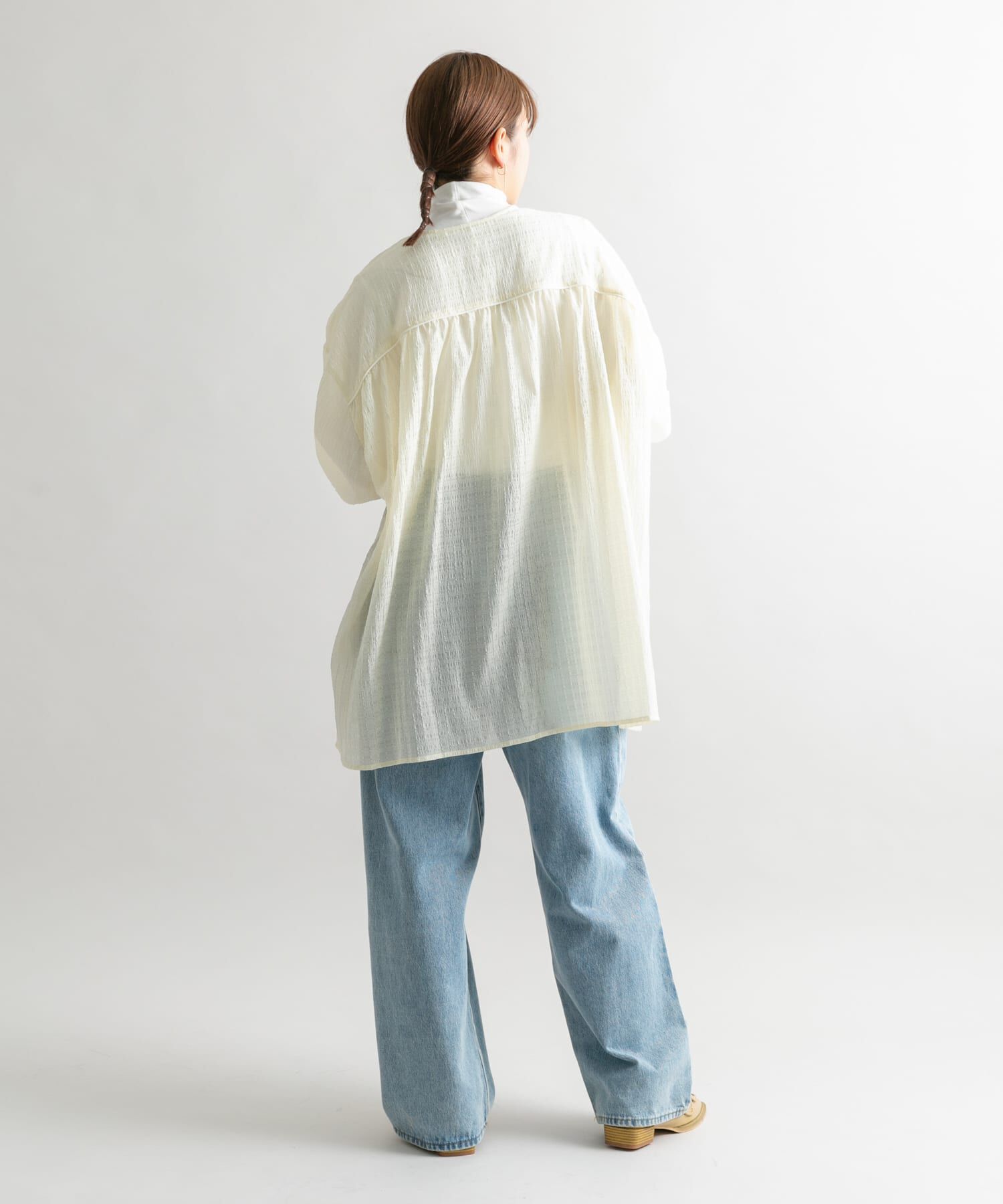  「ドロストスリーブミニワンピース」|ワンピース|