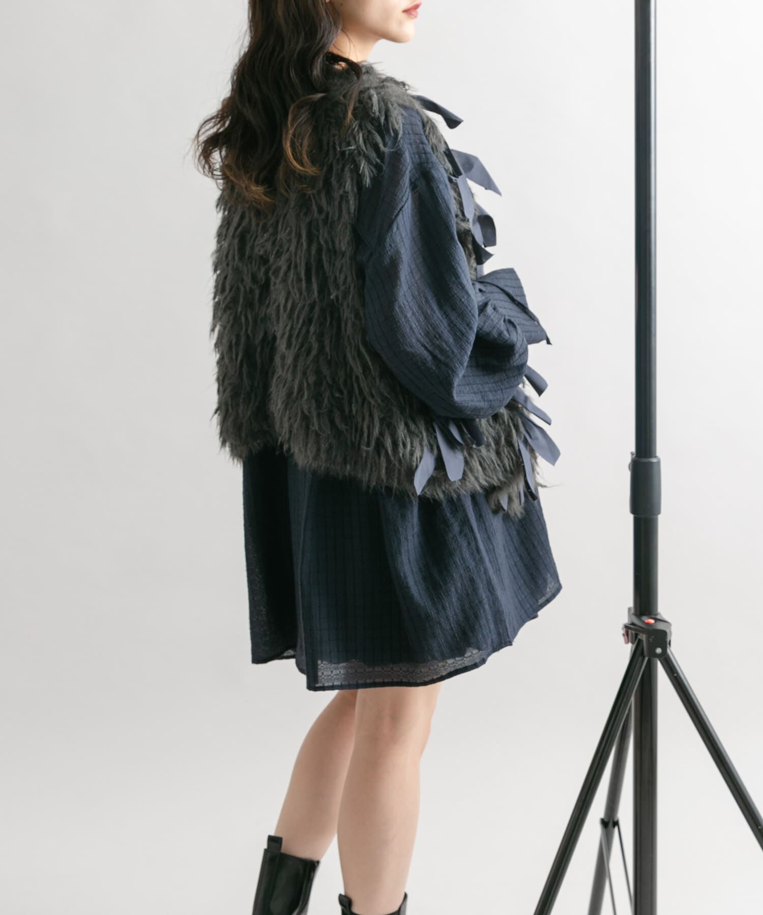  「ドロストスリーブミニワンピース」|ワンピース|