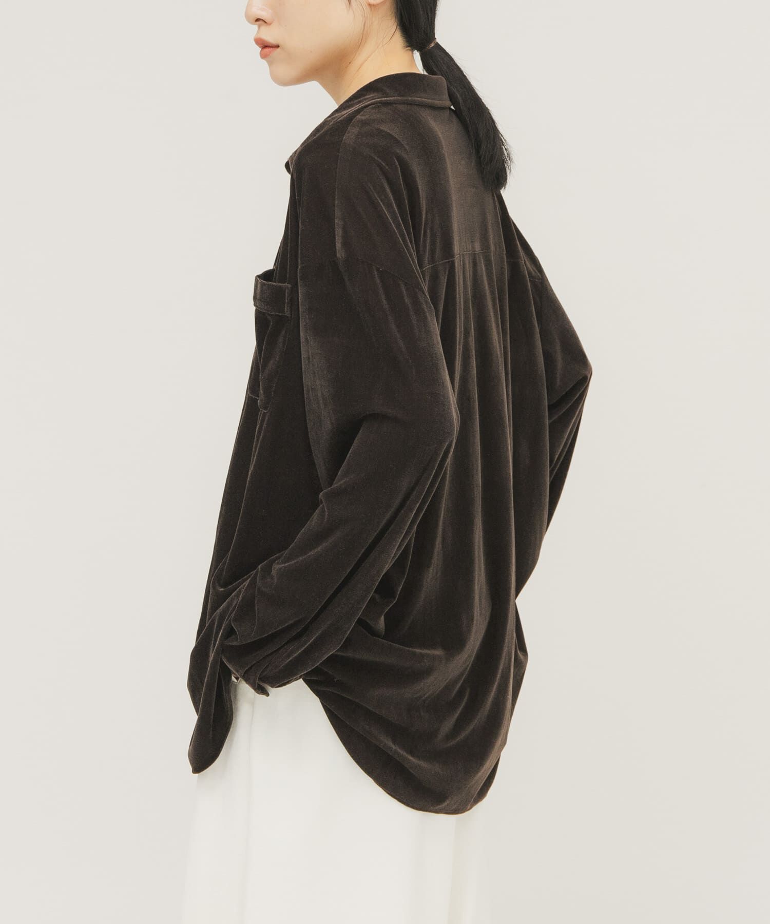  「シアーベロアルーズシャツ」|シャツ・ブラウス|