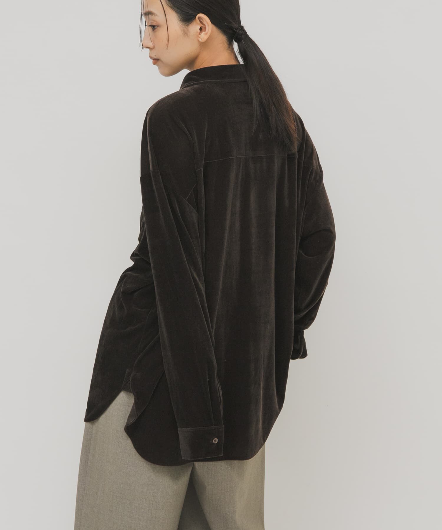  「シアーベロアルーズシャツ」|シャツ・ブラウス|