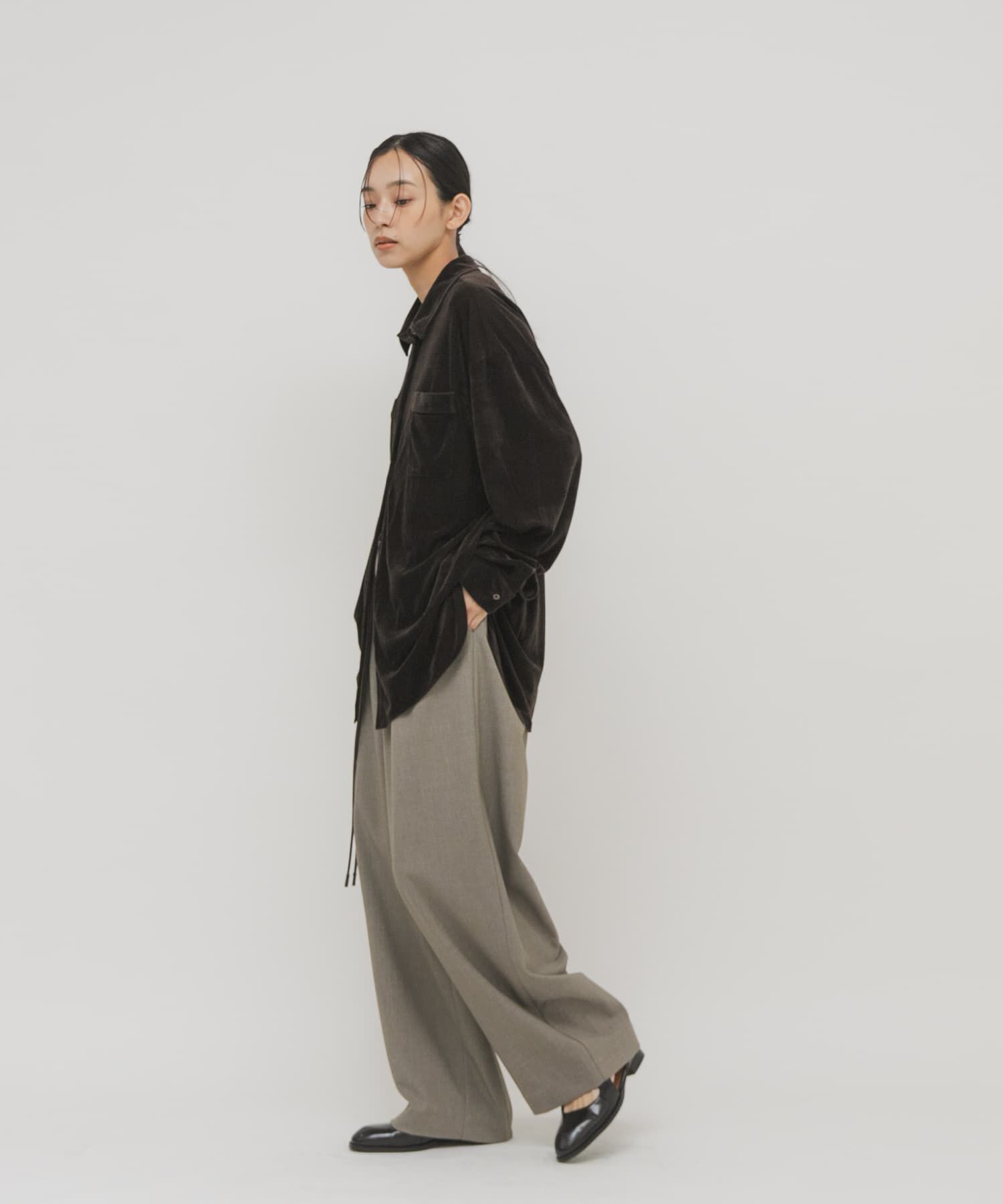  「シアーベロアルーズシャツ」|シャツ・ブラウス|