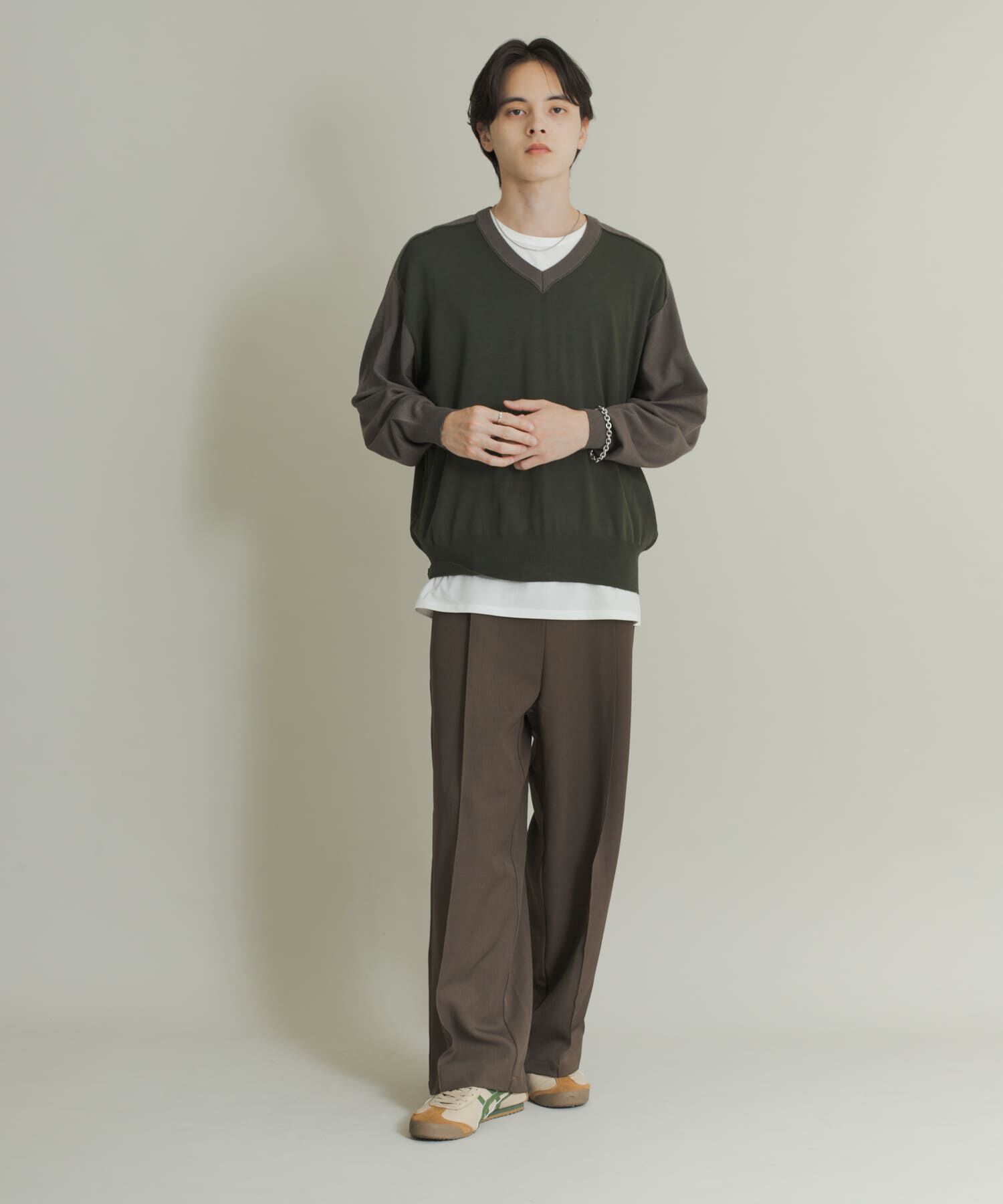 SENSE OF PLACE by URBAN RESEARCH「ハイショクVネックニット」|ニット・セーター|