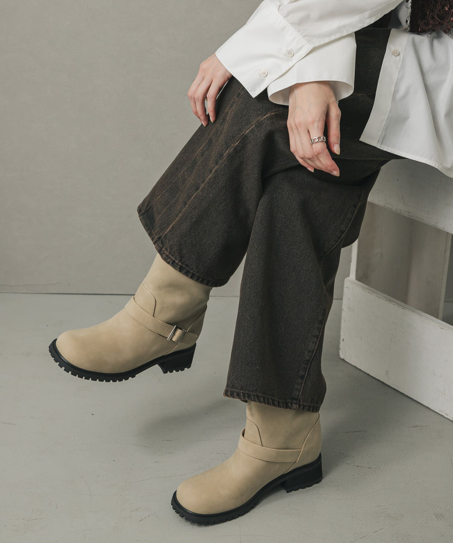 SENSE OF PLACE by URBAN RESEARCH「エンジニアブーツ」|ショートブーツ|