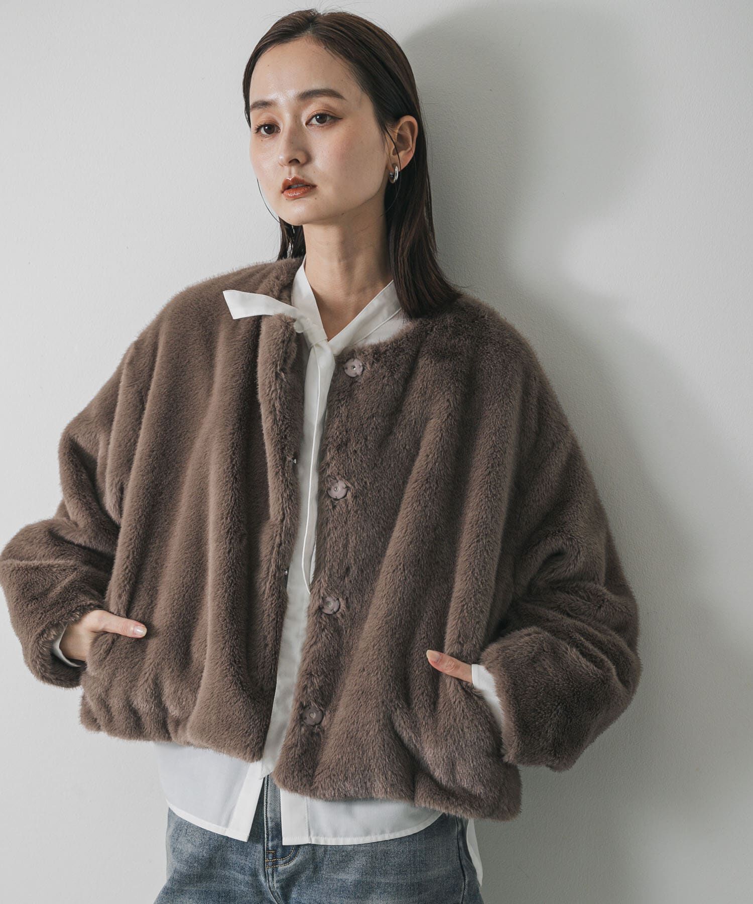 SENSE OF PLACE by URBAN RESEARCH「ファーブルゾン」|ブルゾン・スタジャン|