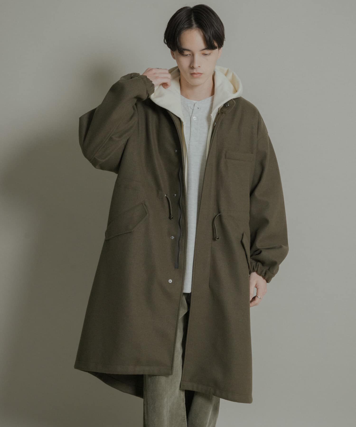 SENSE OF PLACE by URBAN RESEARCH「『UR TECH』 カットメルトンモッズコート」|ミリタリー・モッズコート|