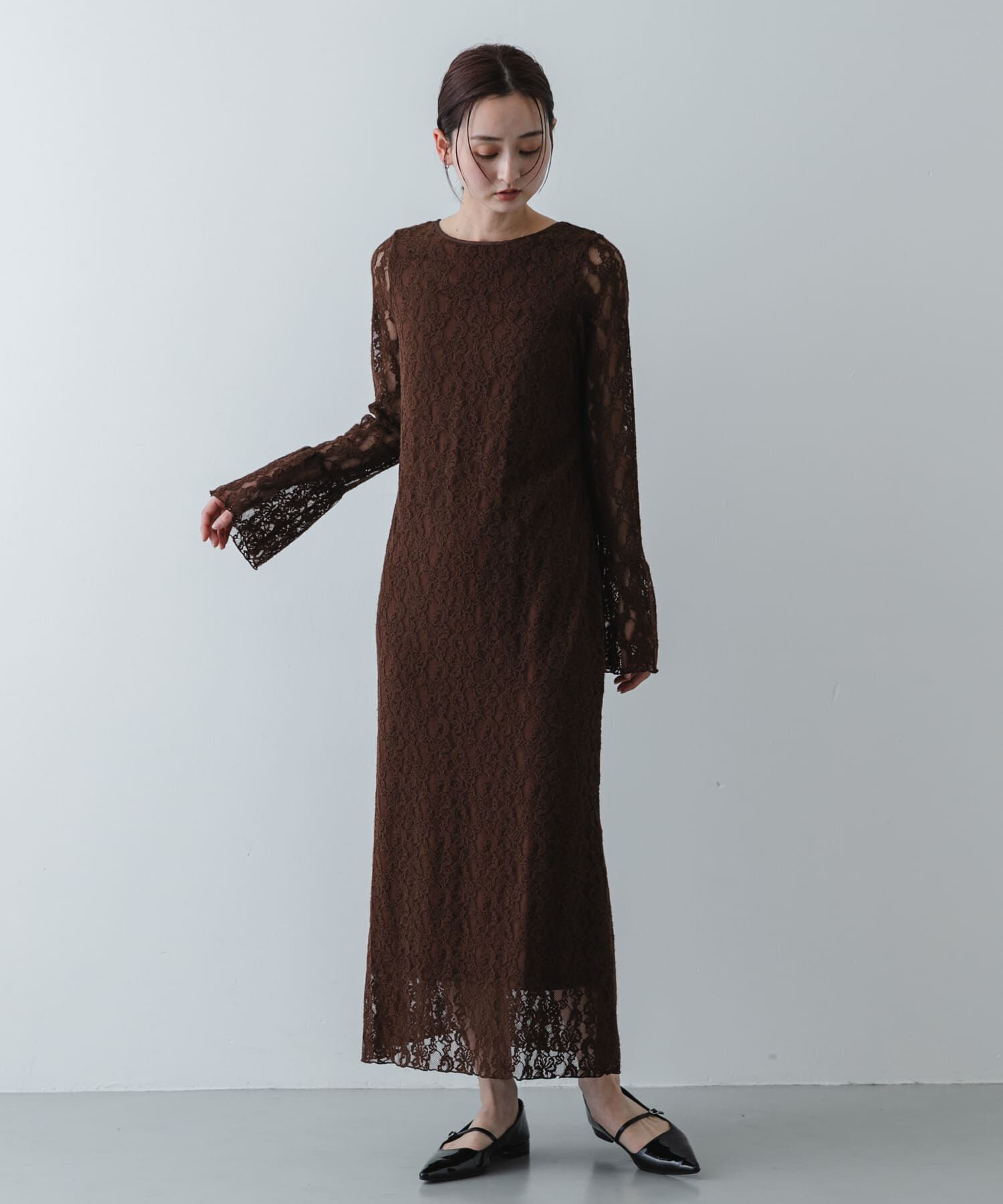 SENSE OF PLACE by URBAN RESEARCH「レースフレアーワンピース」|ワンピース|