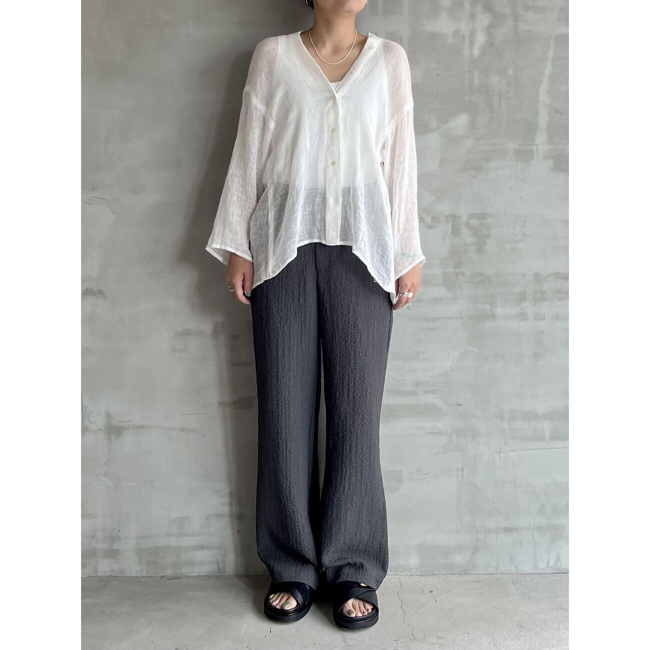 HELIOPOLE「HELIOPOLE ECO BOUCLE EASY PANTs」|チノ|