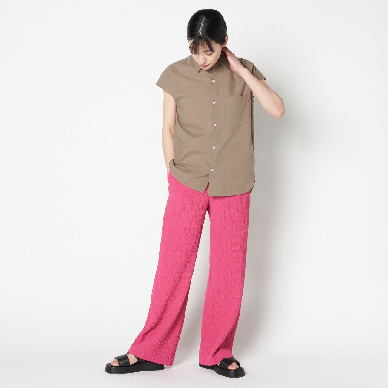 HELIOPOLE「HELIOPOLE ECO BOUCLE EASY PANTs」|チノ|