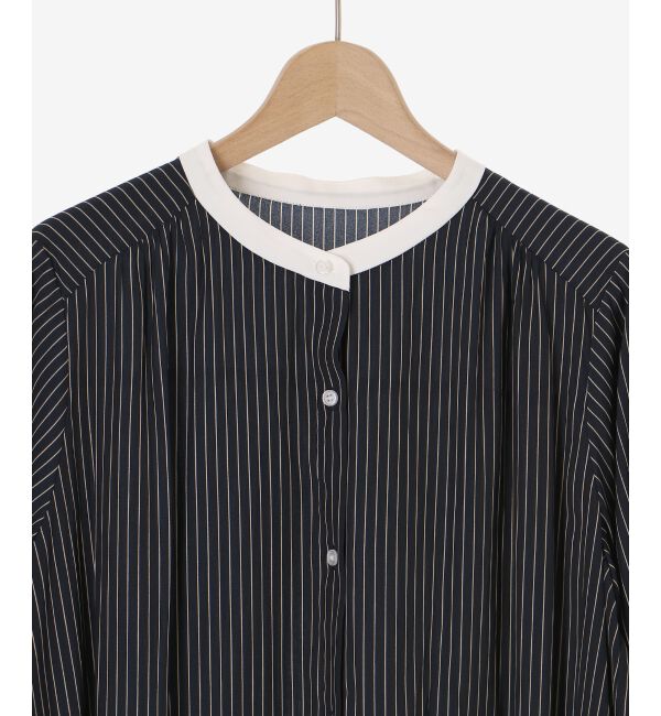 le.coeur blanc「カッセンストライプギャザーシャツワンピース」|その他|