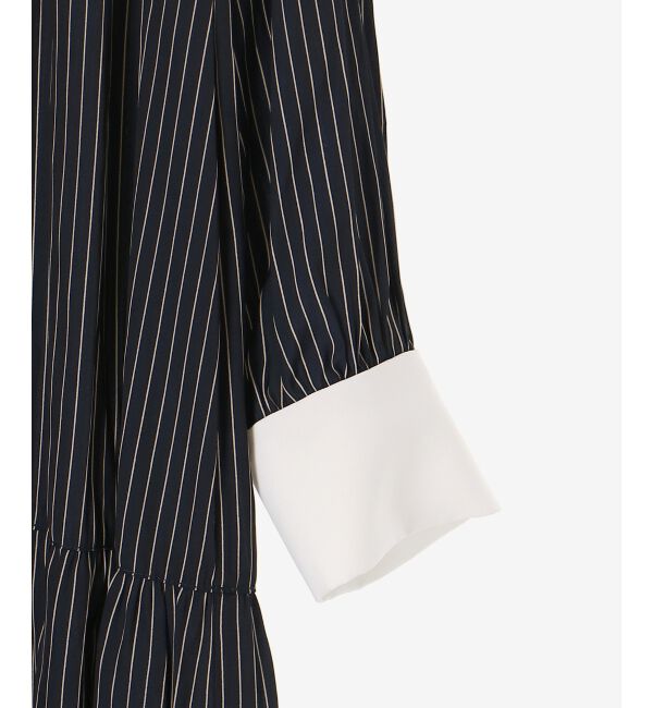 le.coeur blanc「カッセンストライプギャザーシャツワンピース」|その他|