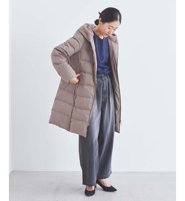 le.coeur blanc「タックワイドデニムパンツ」|デニム|