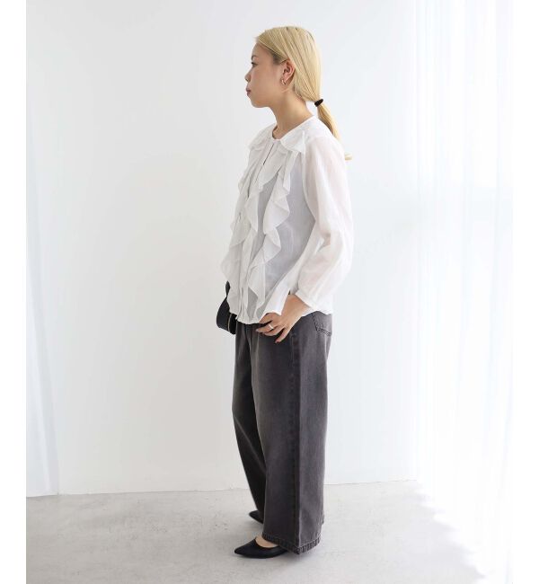 le.coeur blanc「フロントフリルブラウス」|シャツ・ブラウス|