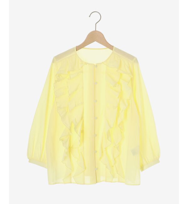 le.coeur blanc「フロントフリルブラウス」|シャツ・ブラウス|