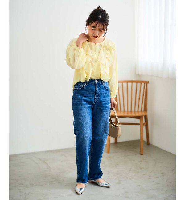 le.coeur blanc「フロントフリルブラウス」|シャツ・ブラウス|