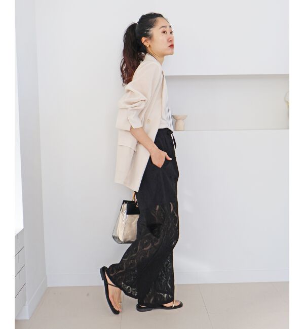  「vaneumレースファブリックドッキングパンツ」|その他|