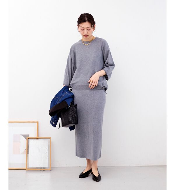  「スウェットライクニットプルオーバー」|ニット・セーター|