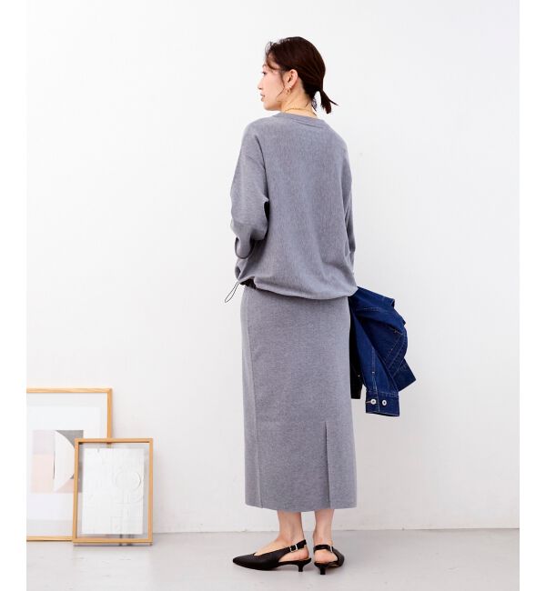  「スウェットライクニットプルオーバー」|ニット・セーター|