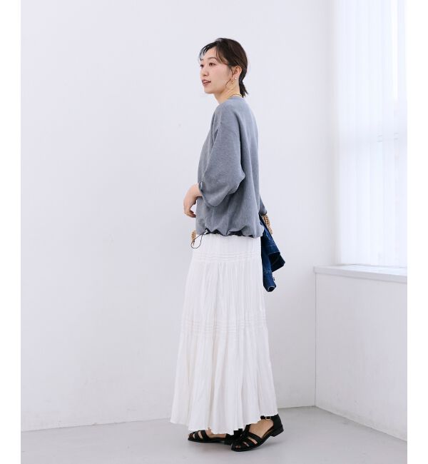  「スウェットライクニットプルオーバー」|ニット・セーター|