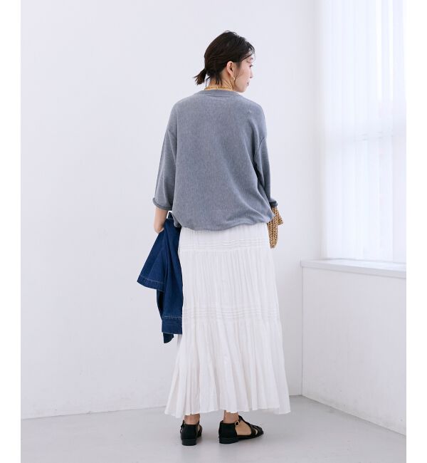  「スウェットライクニットプルオーバー」|ニット・セーター|