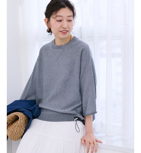  「スウェットライクニットプルオーバー」|ニット・セーター|