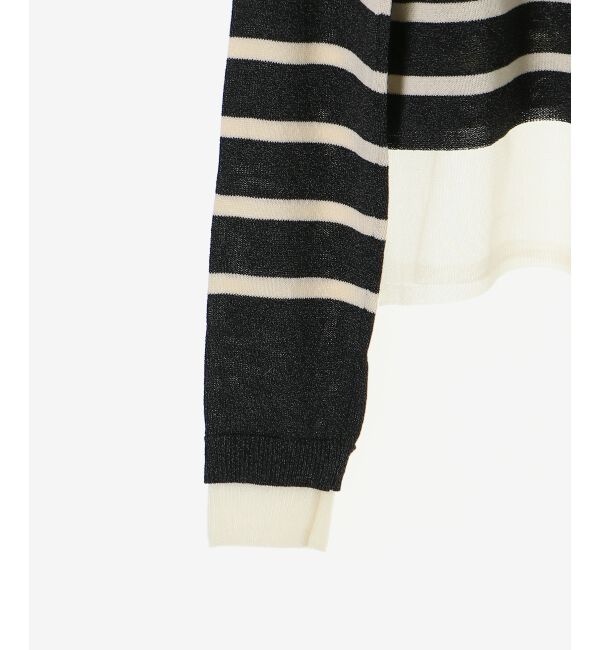  「レイヤードライクシアーボーダープルオーバー」|ニット・セーター|