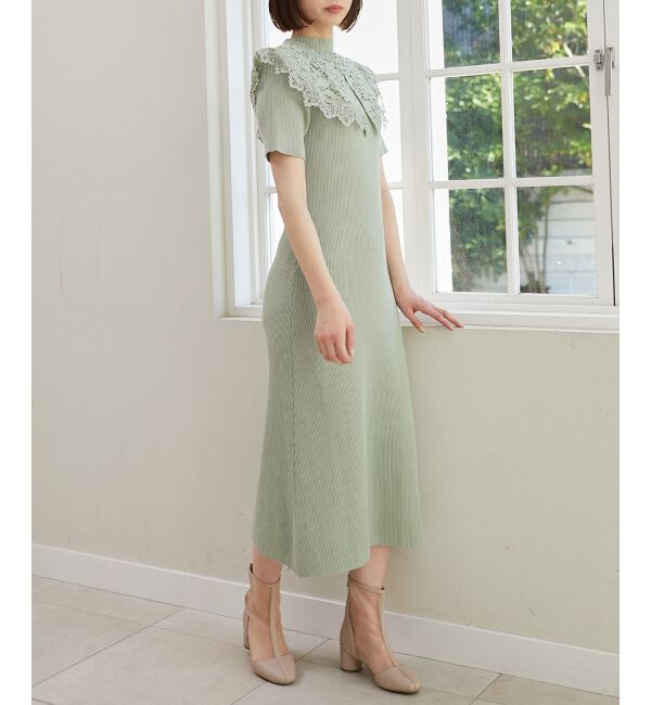 MAJESTICLEGON「レースカラーマルチwayニットワンピ」|その他|