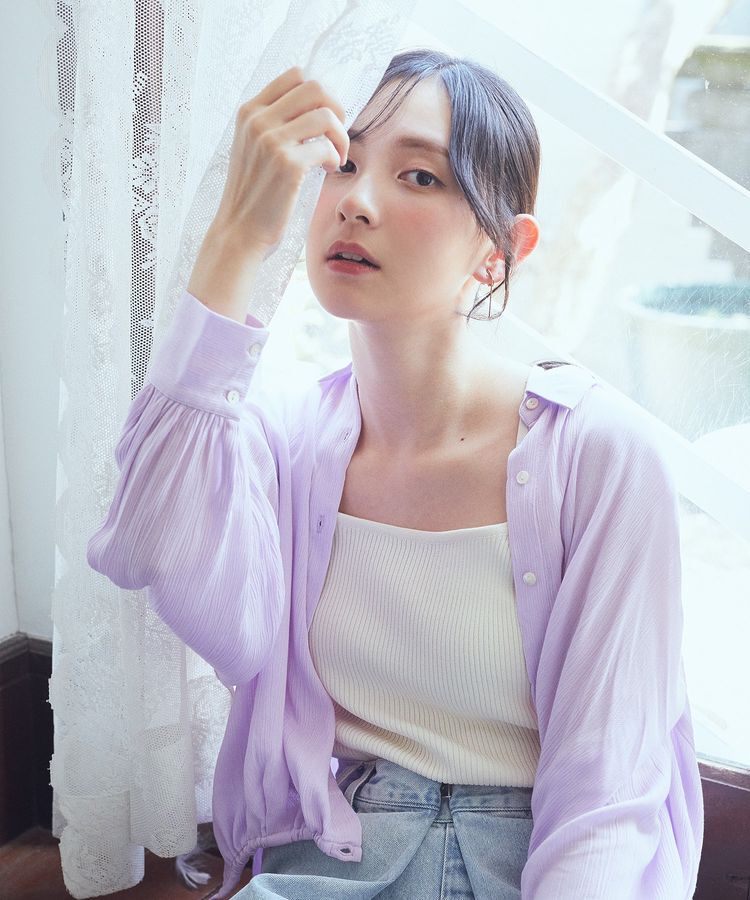 earth music&ecology「レーヨンクレープドロストシャツ」|シャツ・ブラウス|