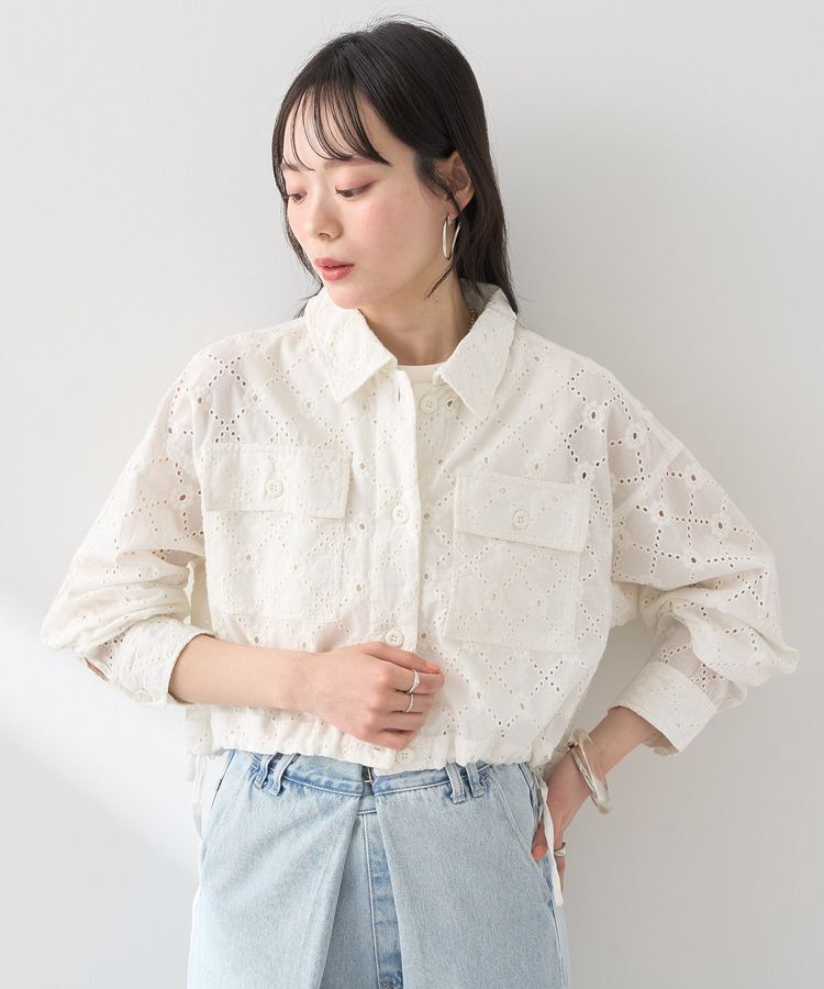 earth music&ecology「レースブルゾン」|ブルゾン・スタジャン|