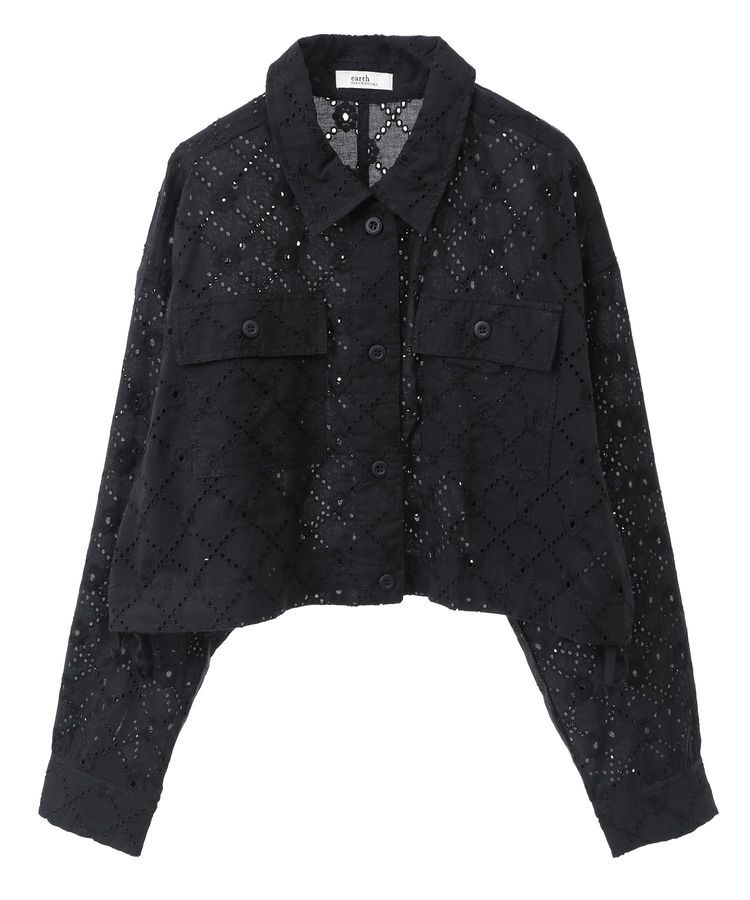 earth music&ecology「レースブルゾン」|ブルゾン・スタジャン|