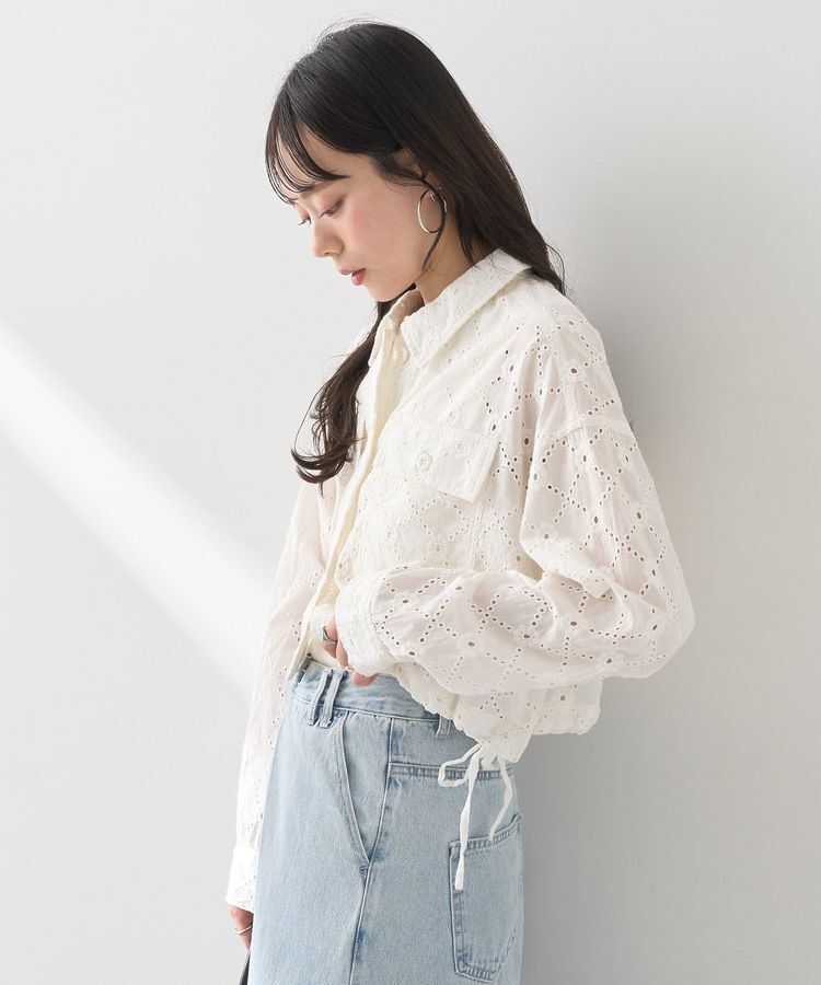 earth music&ecology「レースブルゾン」|ブルゾン・スタジャン|