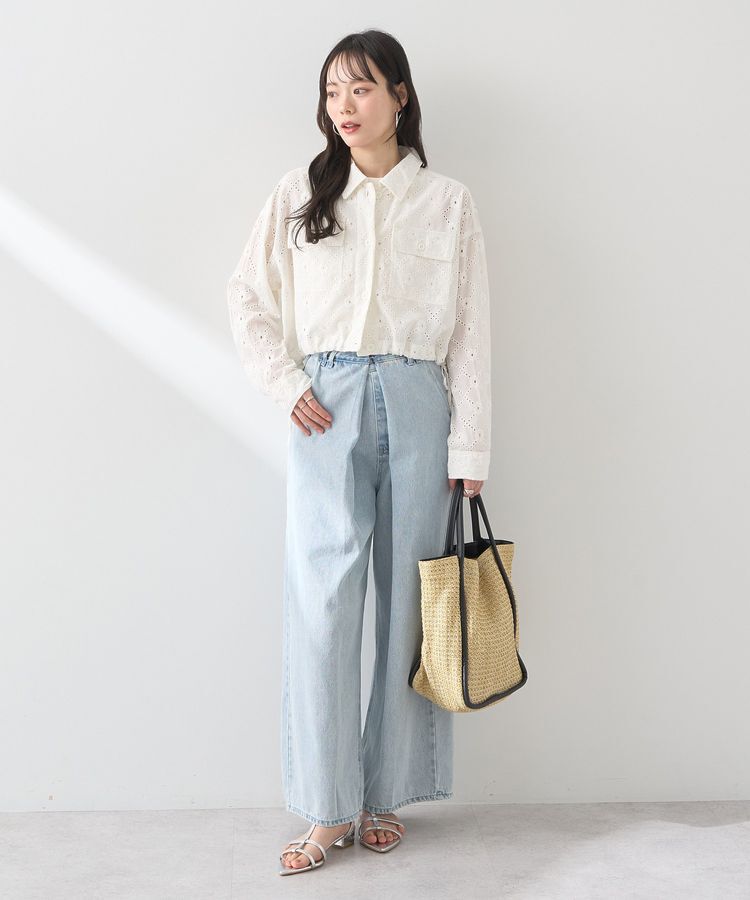 earth music&ecology「レースブルゾン」|ブルゾン・スタジャン|