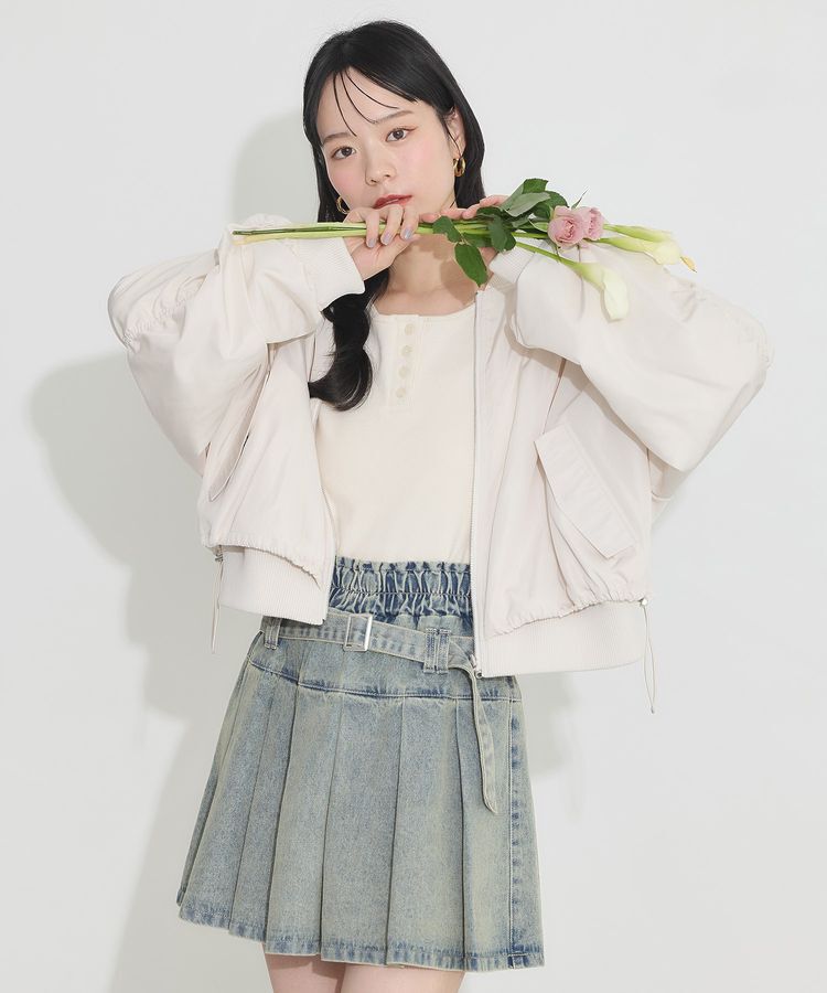 earth music&ecology「リバーシブルMA-1」|ブルゾン・スタジャン|