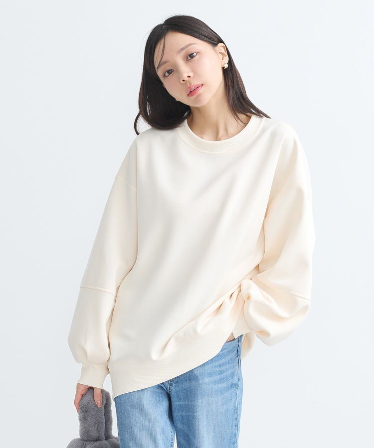 earth music&ecology「ダンボールニットバックZIPチュニック」|チュニック|