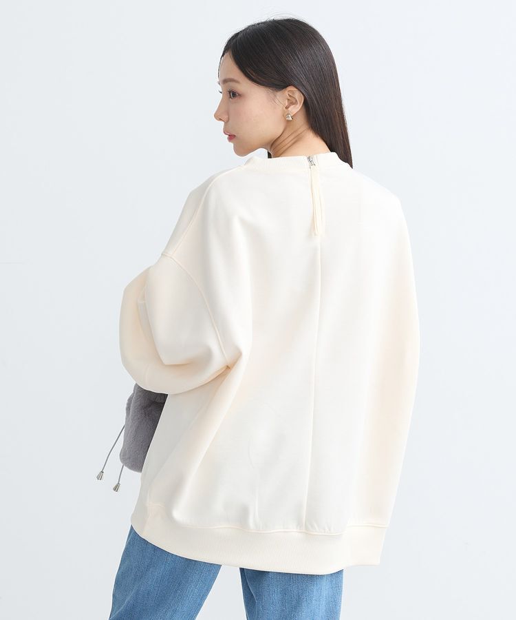 earth music&ecology「ダンボールニットバックZIPチュニック」|チュニック|