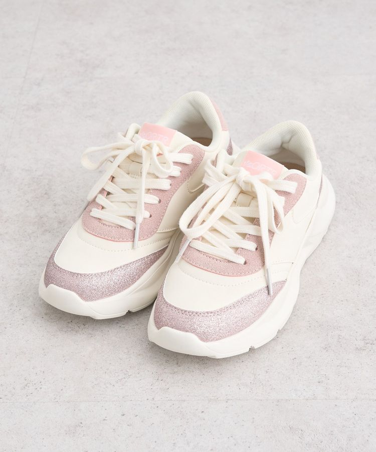 earth music&ecology「ORiental TRaffic グリッタースニーカー」|スニーカー|