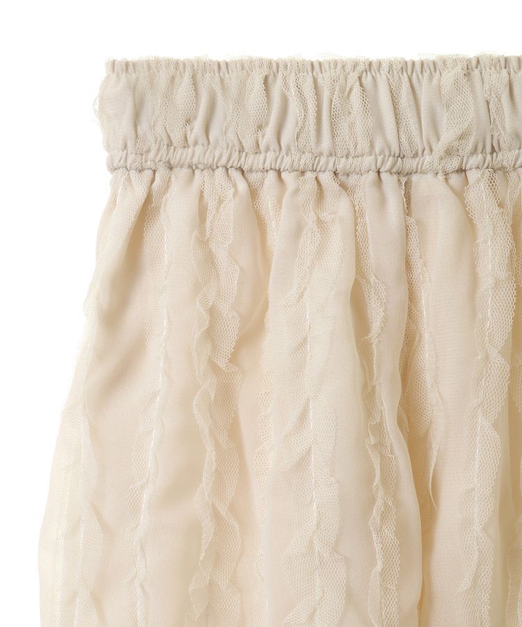 earth music&ecology「エンブロイダリーチュールティアードスカート」|スカート|