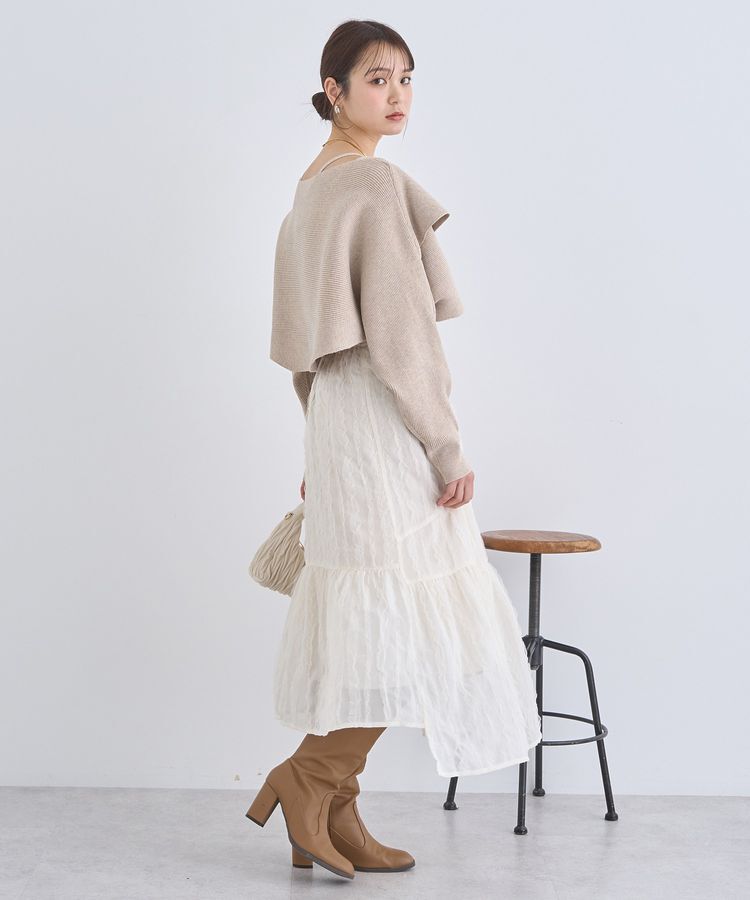 earth music&ecology「エンブロイダリーチュールティアードスカート」|スカート|