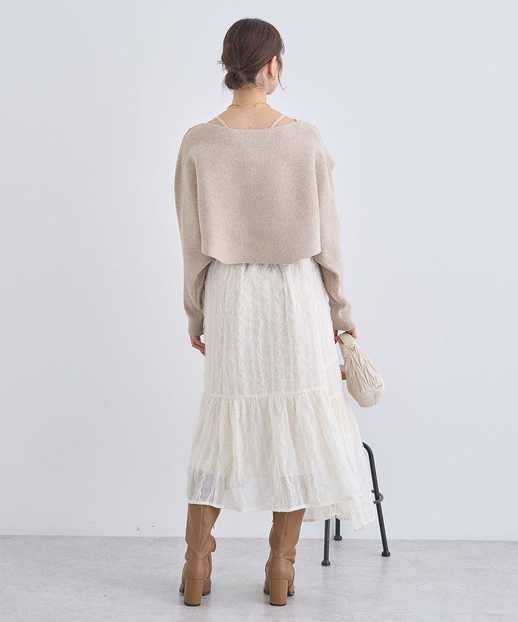 earth music&ecology「エンブロイダリーチュールティアードスカート」|スカート|