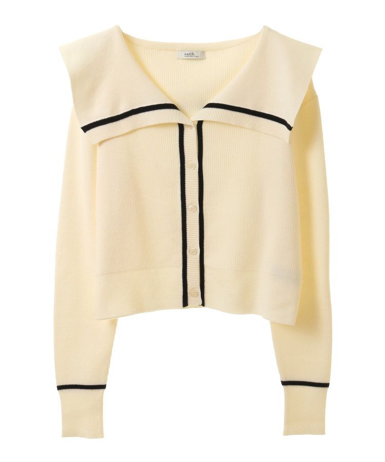 earth music&ecology「ビッグカラーカーディガン」|カーディガン|