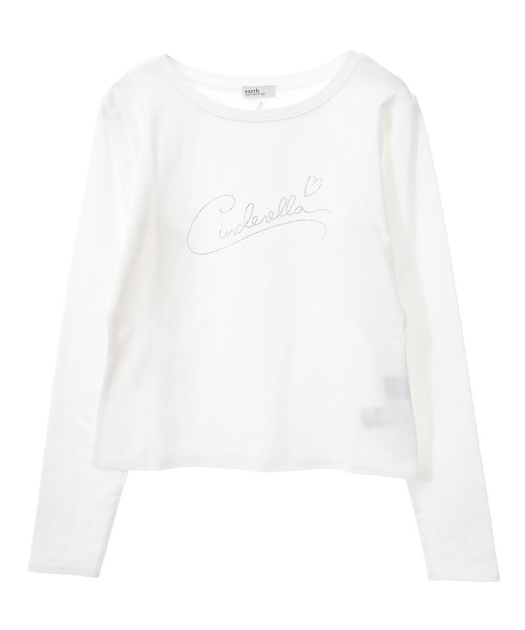 earth music&ecology「シンデレラ/ビジューロゴプルオーバー」|Tシャツ・カットソー|