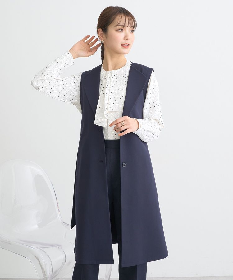 earth music&ecology「ミドル丈ジレ」|ベスト・ジレ|